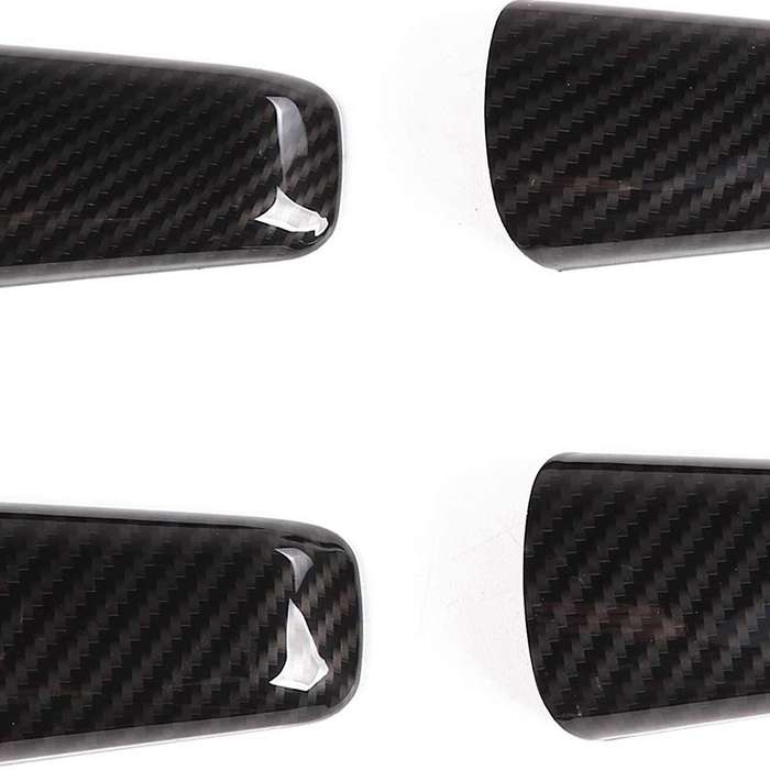 A&B Pillar Grab Handles Trim Cover ABS 2018 2019 2020 for Wrangler JL JLU JT, Carbon Fiber