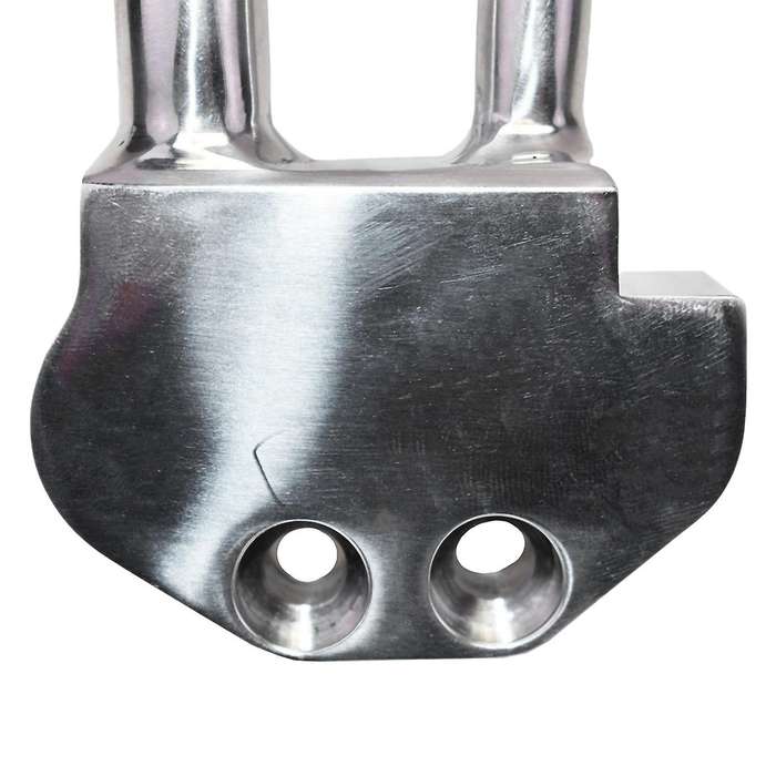 A/C Compressor Curved Manifold for Sanden SD7B10 7176 SD7 Style Silver