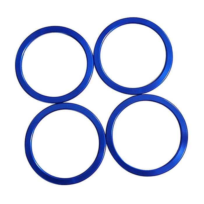 A/C Vent Ring Decoration Covers Fit for 2014-2021 A/C Outlet Vent Accessories Blue