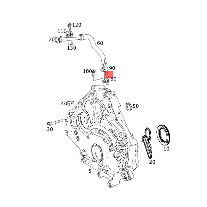 A0099974272 for G63 Car Coolant Hose Connector 0099974272 Auto Parts