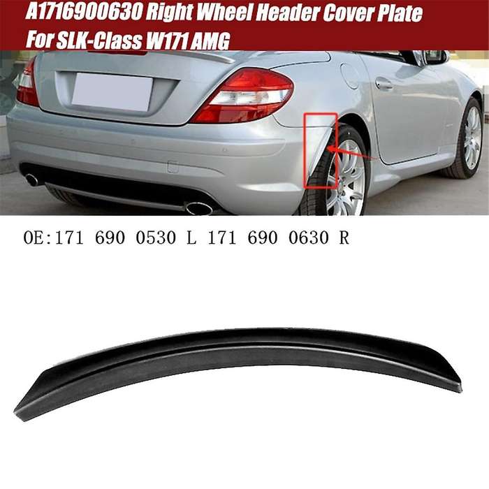 A1716900630 Right Rear Bumper Corner Cover Wheel Eyebrows for - -Class W171 Wheel Header Cover Plate