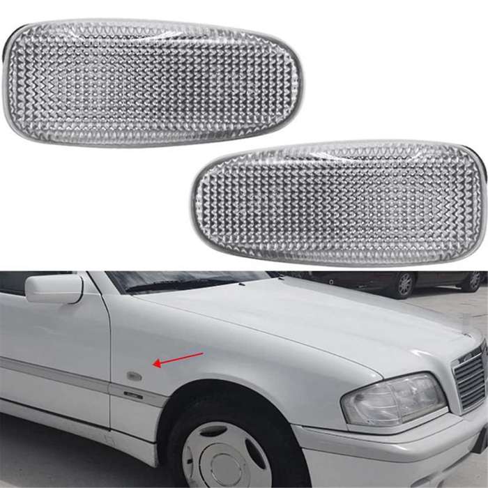 A2108200921 Car Side Marker Light Housing Shell for - W210 W124 W202 W638 W414 Turn Signal Lamps Co
