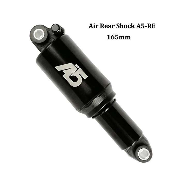 A5 Solo Air Rear Shock Re Single Air Chamber Pressure Mountain Bike Rear Shock 165mm Black