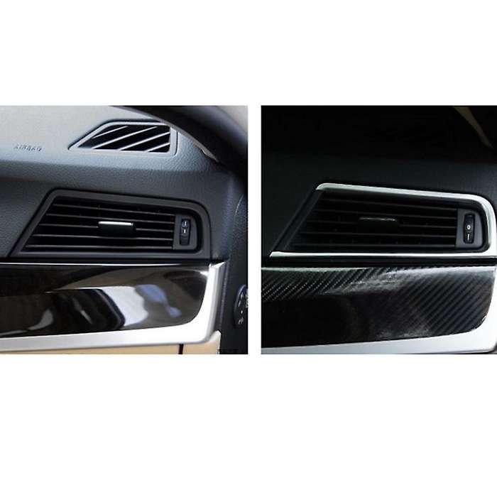 ABS 2Pcs Chrome Console Air Conditioning Vent Cover Trim for 5 Series F10 F18 2011-2014