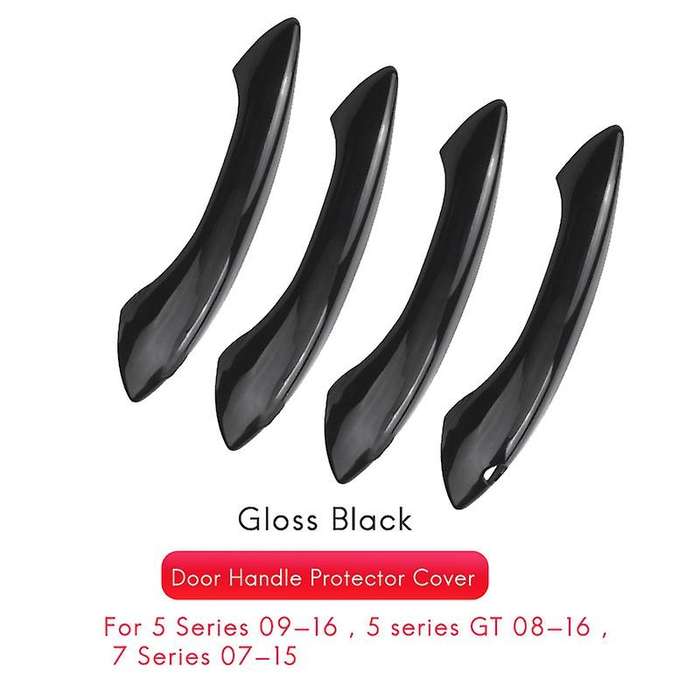ABS Black Outside Exterior Door Handle Protector Cover Trim for 5 6 7 Series F07 F10 F11 F06 F12 F13
