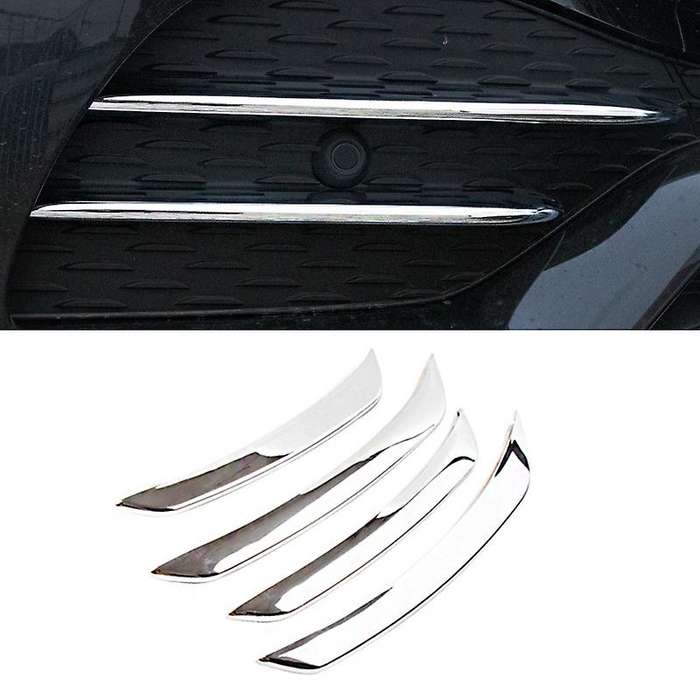 ABS Car 4Pc Front Fog Light Lamp Strips Side Air Vent Outlet Cover Trim Frame for GLC Class 2020