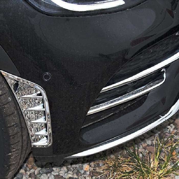 ABS Car 4Pc Front Fog Light Lamp Strips Side Air Vent Outlet Cover Trim Frame for GLC Class 2020