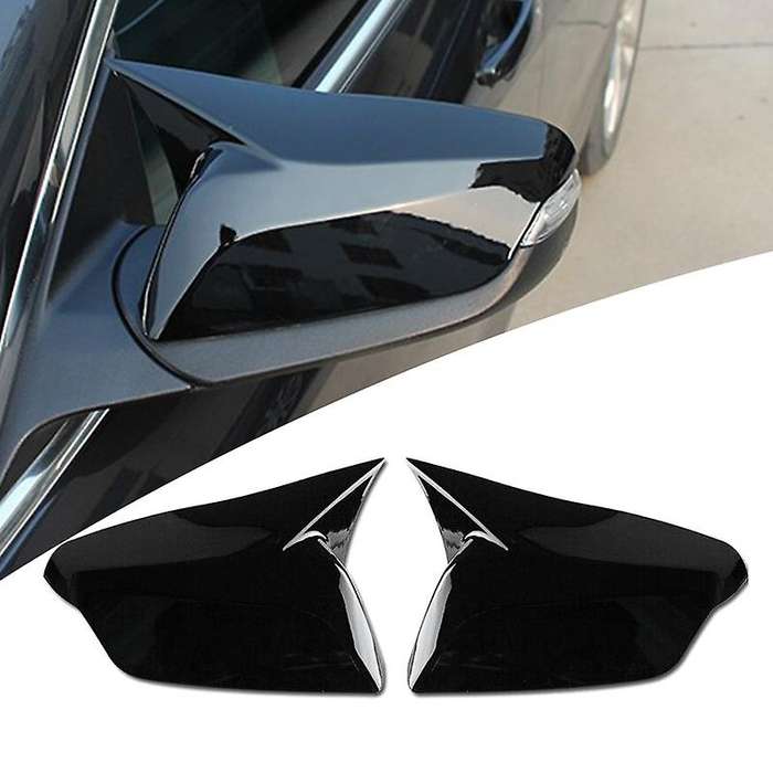 ABS Black Rear View Mirror Housing Cover Cap -Side Door Mirror Cover for XL 2016-2020