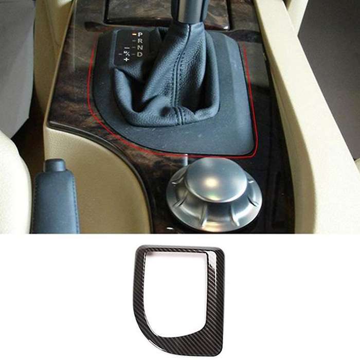 ABS Carbon Fiber Car Gear Shift Panel Frame Trim Cover for 5 Series E60 E61 2004-2007