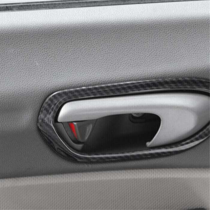 ABS Carbon Fiber Door Inner Handle Cover Trim for 8Th 2006-2011