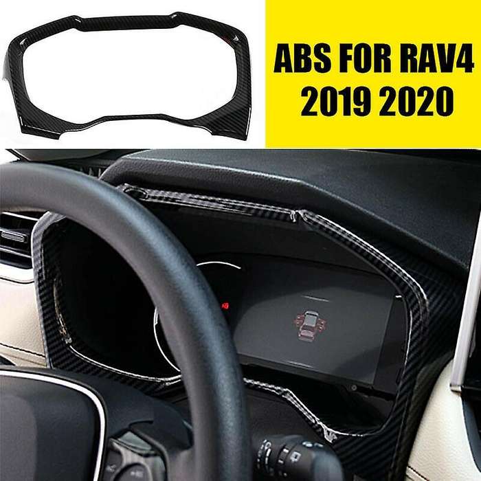 ABS Carbon Fiber Dashboard Decorative Frame Trim Dash Panel Frame Trim Cover for 2019-20( Right-Side