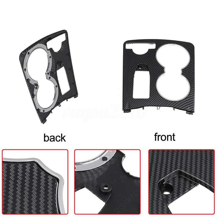 ABS Carbon Fiber Color Console Cup Holder Trim Cover for C-Class W204 C300 2046800307