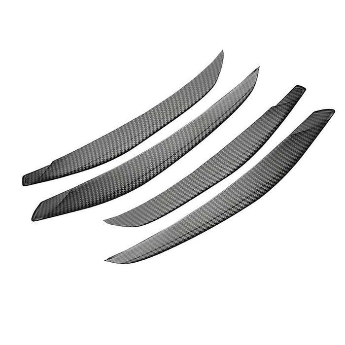 ABS Carbon Fiber Front Bumper Lower Grille Frame Fog Light Cover Trim for C Class W206 2021 2022