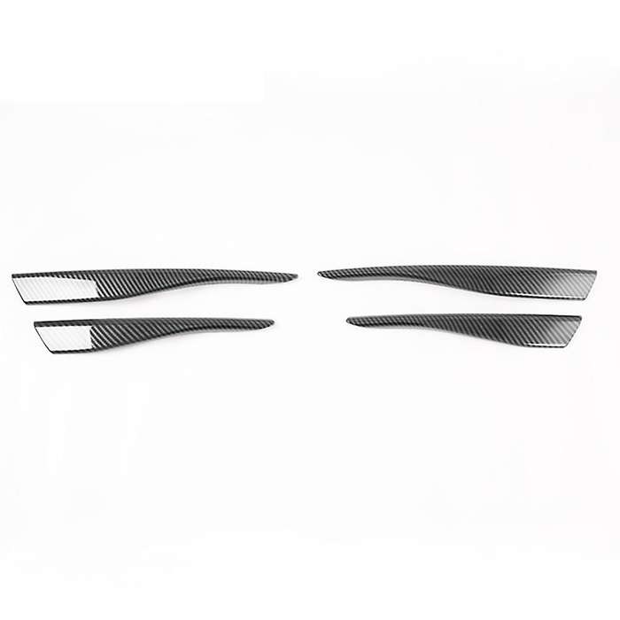 ABS Carbon Fiber Front Bumper Lower Grille Frame Fog Light Cover Trim for Golf 8 MK8 Accessories 202