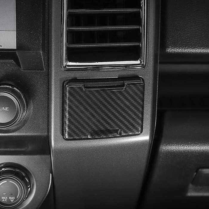 ABS Carbon Fiber Grain Central Electrical Outlet Socket Trim for 2015 2016 2017