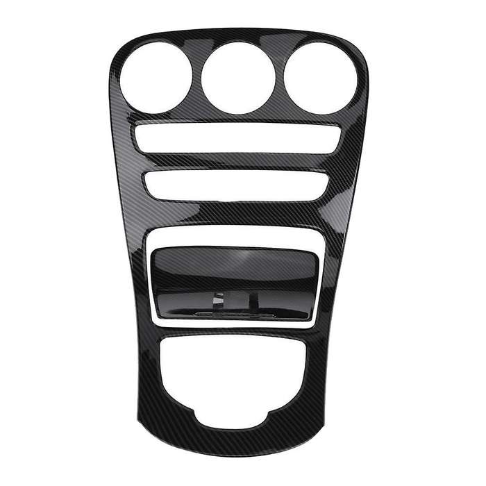 Abs Center Console Panel Decoration Cover Trim 2pcs for C Class W205/glc X253 Carbon Fiber Color