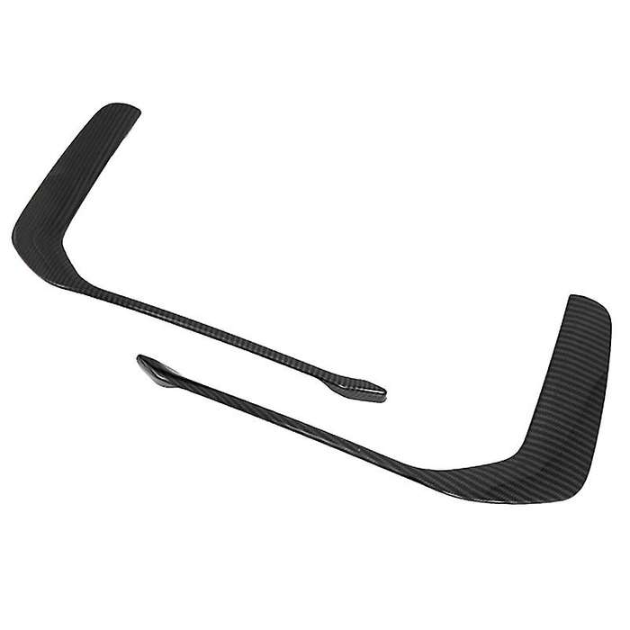 ABS Carbon Fiber Pattern Front Bumper Fog Light Frame Trim for A6 C8 2019-2020 Fog Lamp Covers Decor