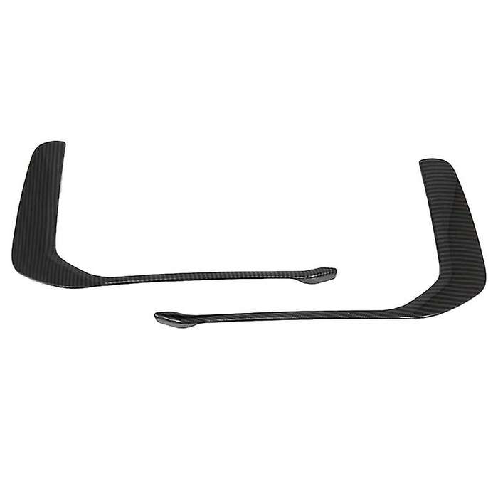 ABS Carbon Fiber Pattern Front Bumper Fog Light Frame Trim for A6 C8 2019-2020 Fog Lamp Covers Decor