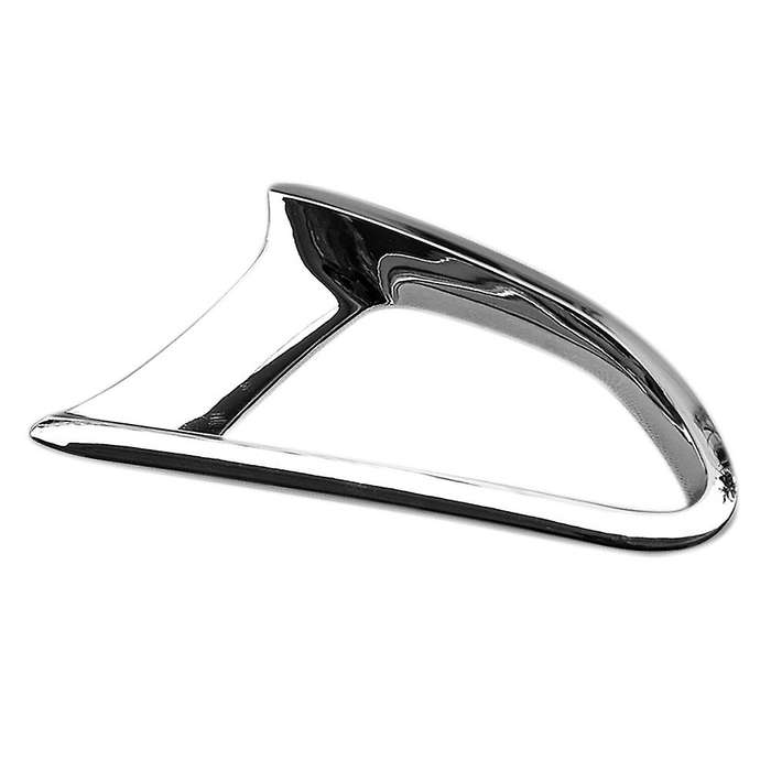 ABS Chrome Rear Bumper Fog Light Lamp Frame Cover Trim for 2 Demio DJ Hatchback 2015-2019