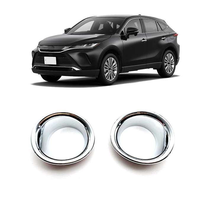 ABS Chrome Front Bumper Fog Light Lamp Frame Cover Trim for Venza 2020 Car Accessories Car Accessori