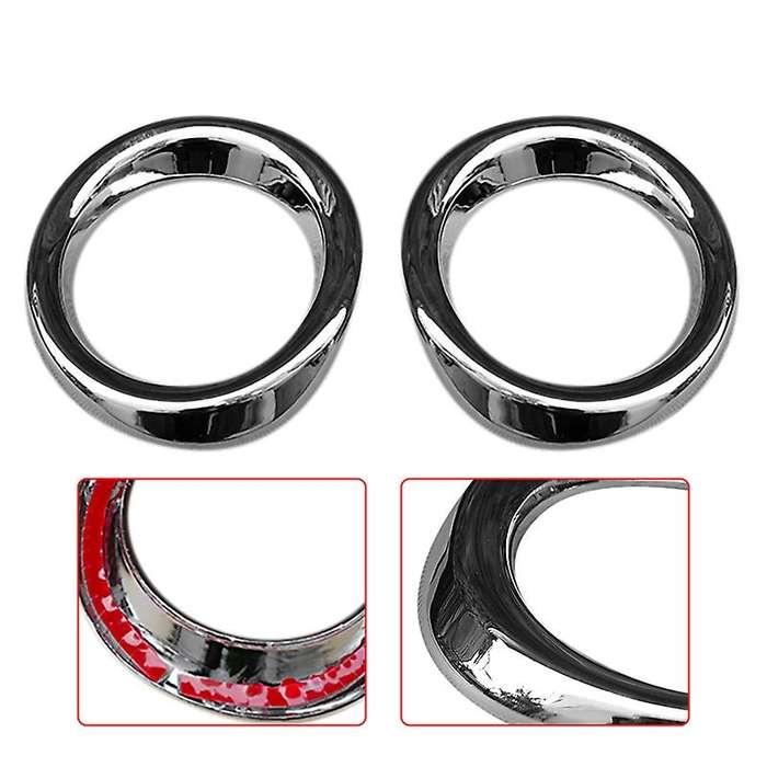 ABS Chrome Front Bumper Fog Light Lamp Frame Cover Trim for 2 Demio DJ DL 2015 2016
