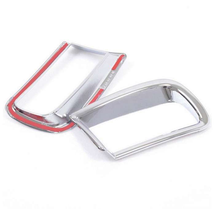 ABS Chrome Front and Rear Fog Lights Cover Trim Decorative Frame for Land Cruiser Prado FJ150 2014-2