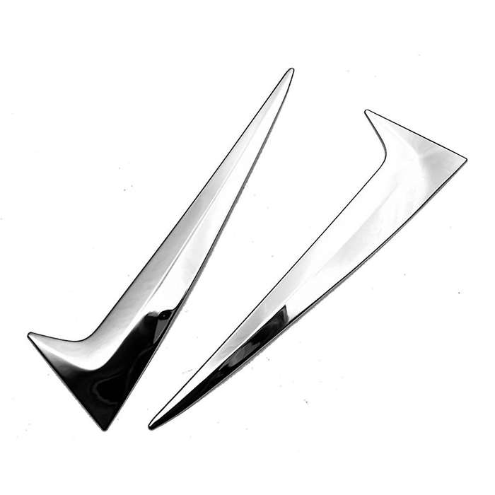 ABS Chrome Vertical Rear Window Side Spoiler Wing for Sienna 2020 2021 Auto Rear Window Mirror Tail