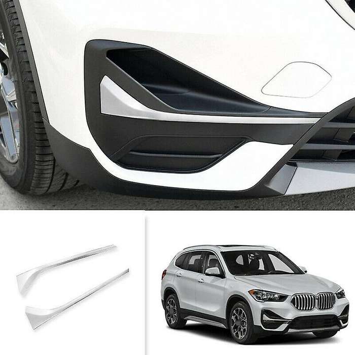 ABS Chrome Replacement Front Fog Light Cover Trim Strips for  X1 F48 2020