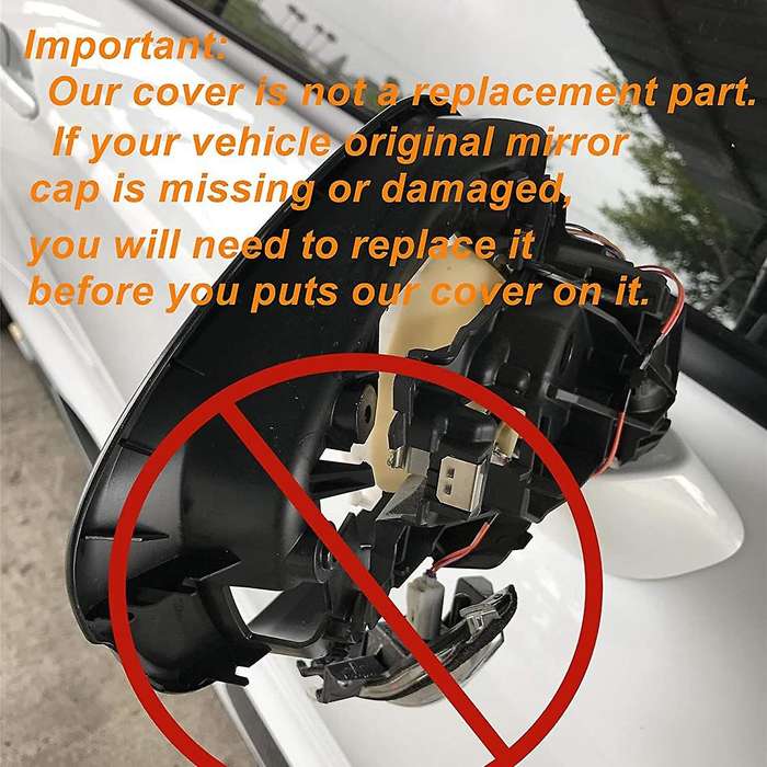 ABS Chrome Top Half Rear View Mirror Cover Covers for Explorer 2011-2015 Car Accessories