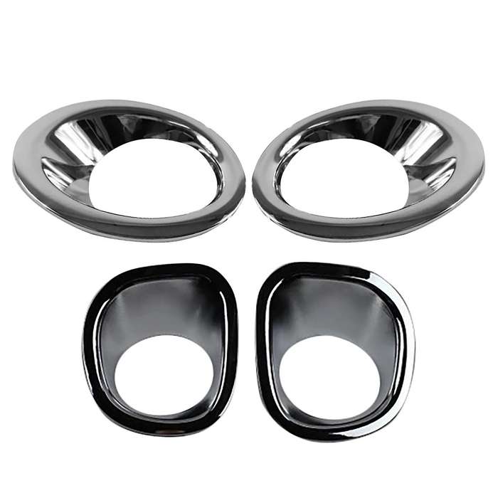 ABS Front and Rear Fog Light Lamp Cover Trim Fog Light Molding Garnish Bezel Protector for T31 2008-