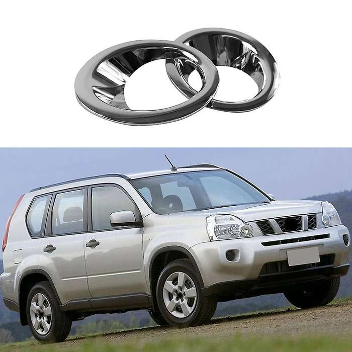 ABS Front and Rear Fog Light Lamp Cover Trim Fog Light Molding Garnish Bezel Protector for T31 2008-