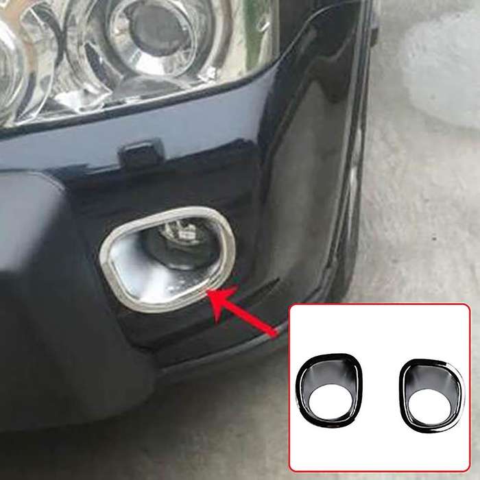 ABS Front and Rear Fog Light Lamp Cover Trim Fog Light Molding Garnish Bezel Protector for T31 2008-