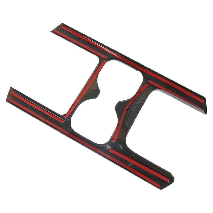 ABS Peach Wood Grain Front Water Cup Drink Holder Trim Cover Frame for -V 17-18