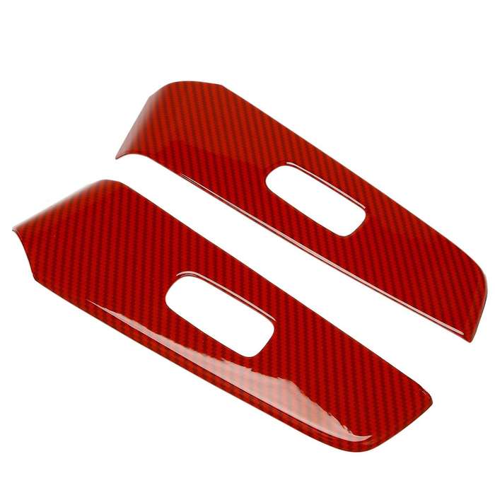 ABS RED Carbon Fiber Interior Window Lift Panel Switch Cover Trim for Sylphy Sentra 2020-2021