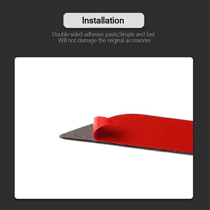 Abs Red Carbon Fiber Interior Door Decorative Strip Trim Decor Sticker for 10th Gen 2016 2017 2018 2