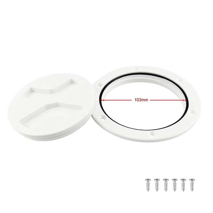Abs Round Deck Inspection Hatch Cover Plastic Boat Twist Screw Out Deck Inspection Plate Marine Yac