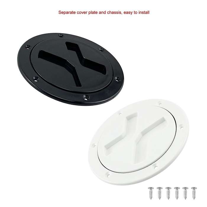 Abs Round Deck Inspection Hatch Cover Plastic Boat Twist Screw Out Deck Inspection Plate Marine Yac
