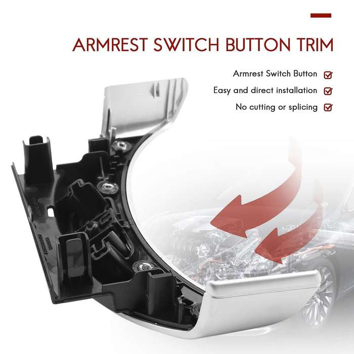 ABS+PC Center Console Armrest Switch Button Trim Cover for C GLC Class W205 W253 2015-2020