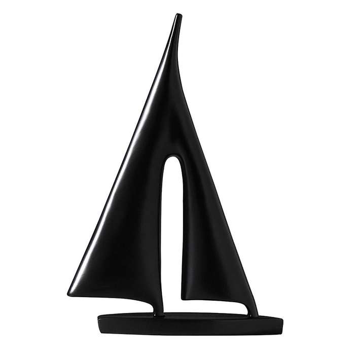 Abstract Resin Sailboat Model Ornament Modern Sailing Ship Nautical Sculpture Bedroom Desktop Booksh