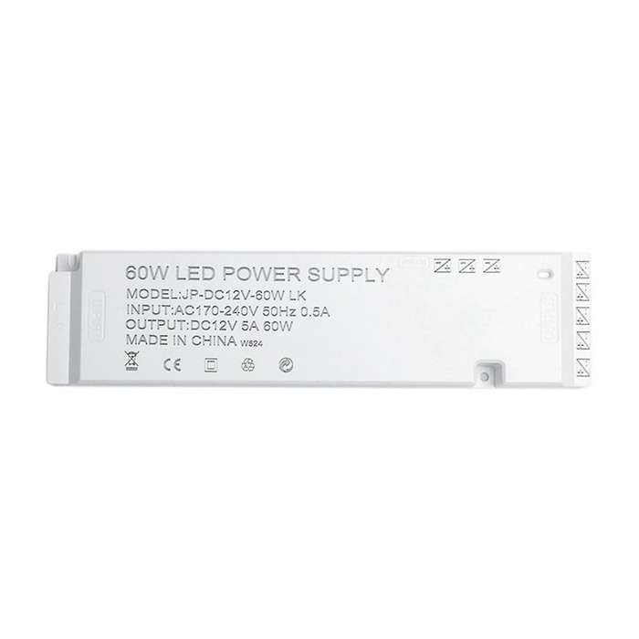 AC220V to DC 12V Lighting Transformer LED Cabinet Light Strip Light Power Supply Port Driver 60W EU