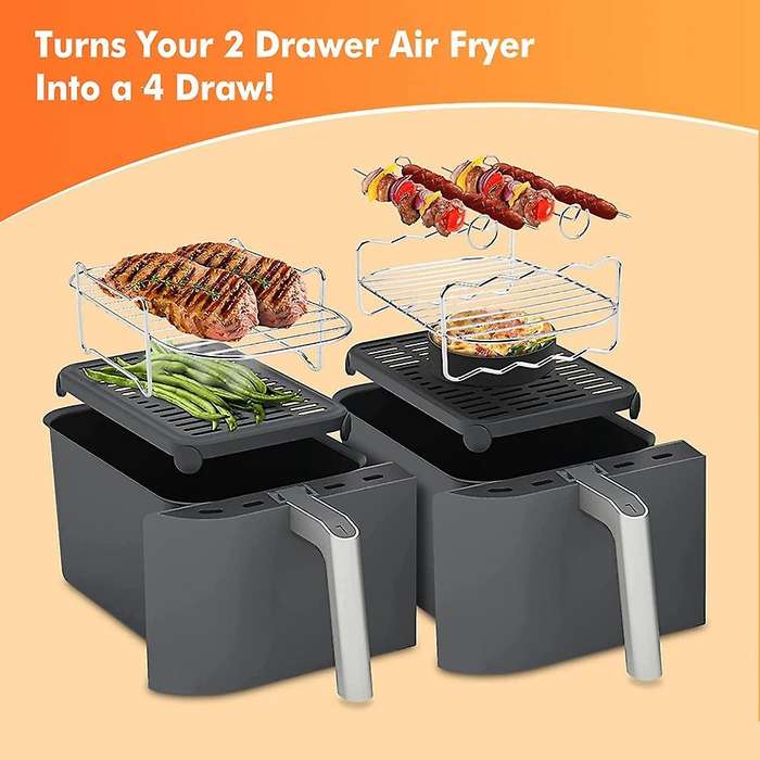 Accessories, for Ninja Dual Af300uk, Af400uk & 3.7qt - 4.2qt and Larger Dual Zone Air Fryers