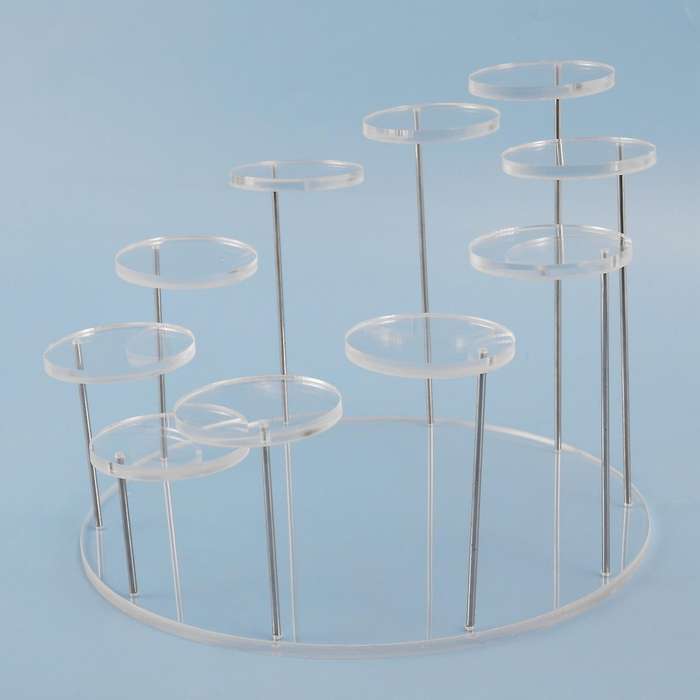Acrylic Cupcake Holder Stand, Round Cupcake Tower Display Stand, Premium Dessert Stand Cupcake Hold