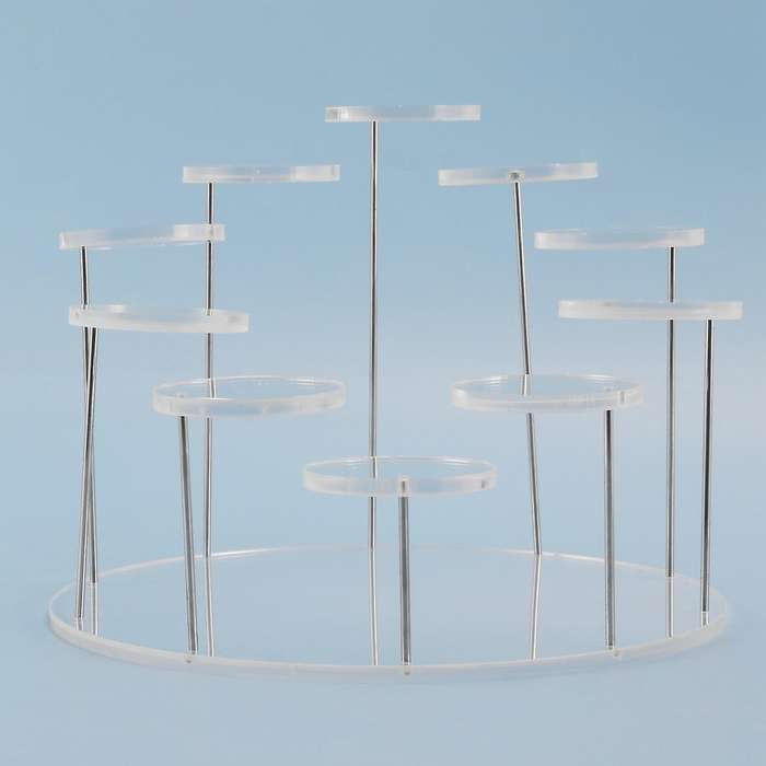 Acrylic Cupcake Holder Stand, Round Cupcake Tower Display Stand, Premium Dessert Stand Cupcake Hold