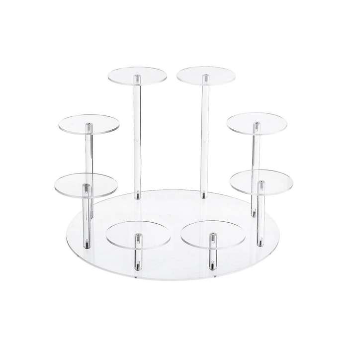 Action Figure Stand - Multilevel Acrylic Risers for Display - Collection Organizer Holder for Figur