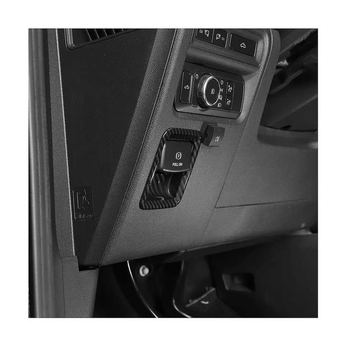 Active Park Assist Button Trim for 2021 2022 2023 Handbrake Switch Panel Trim Accessories - ABS Carb
