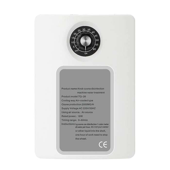 Active Ozone Generator Purifier 2000mg/h Air Freshening Water Fruit Vegetable Food Ozone Efficient I