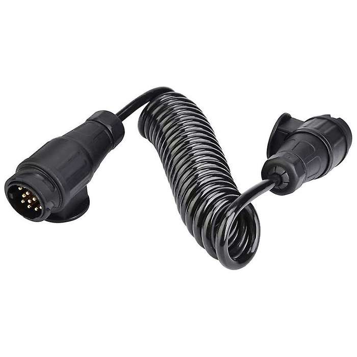 Adapter Europe Style 13 Pin Trailer Plug Wiring Spring Cable Connector Adapter for Car Trailer Carav