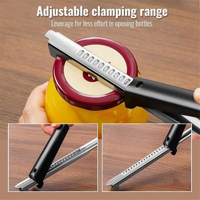 Adjustable Can Opener, Adjustable Multifunctional Can Opener Jar Lid Clip, Kitchen Canning Tool