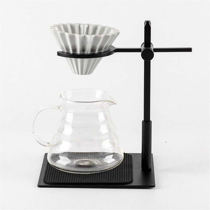 Adjustable Double Filter Cup Holder for Pour over Coffee Maker, Aluminum Alloy Dripper Stand, Coffee