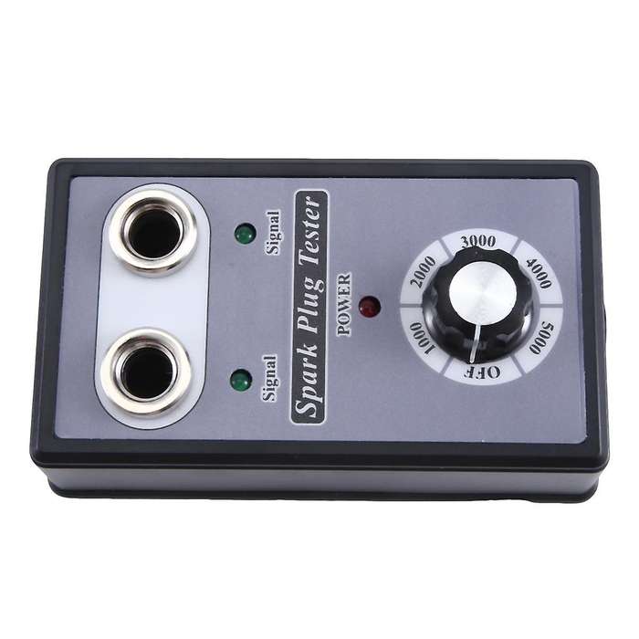 Adjustable Dual Hole Sparking Plug Tester Spark Tester Diagnostic Tool for Car Motorcycle Ignition C